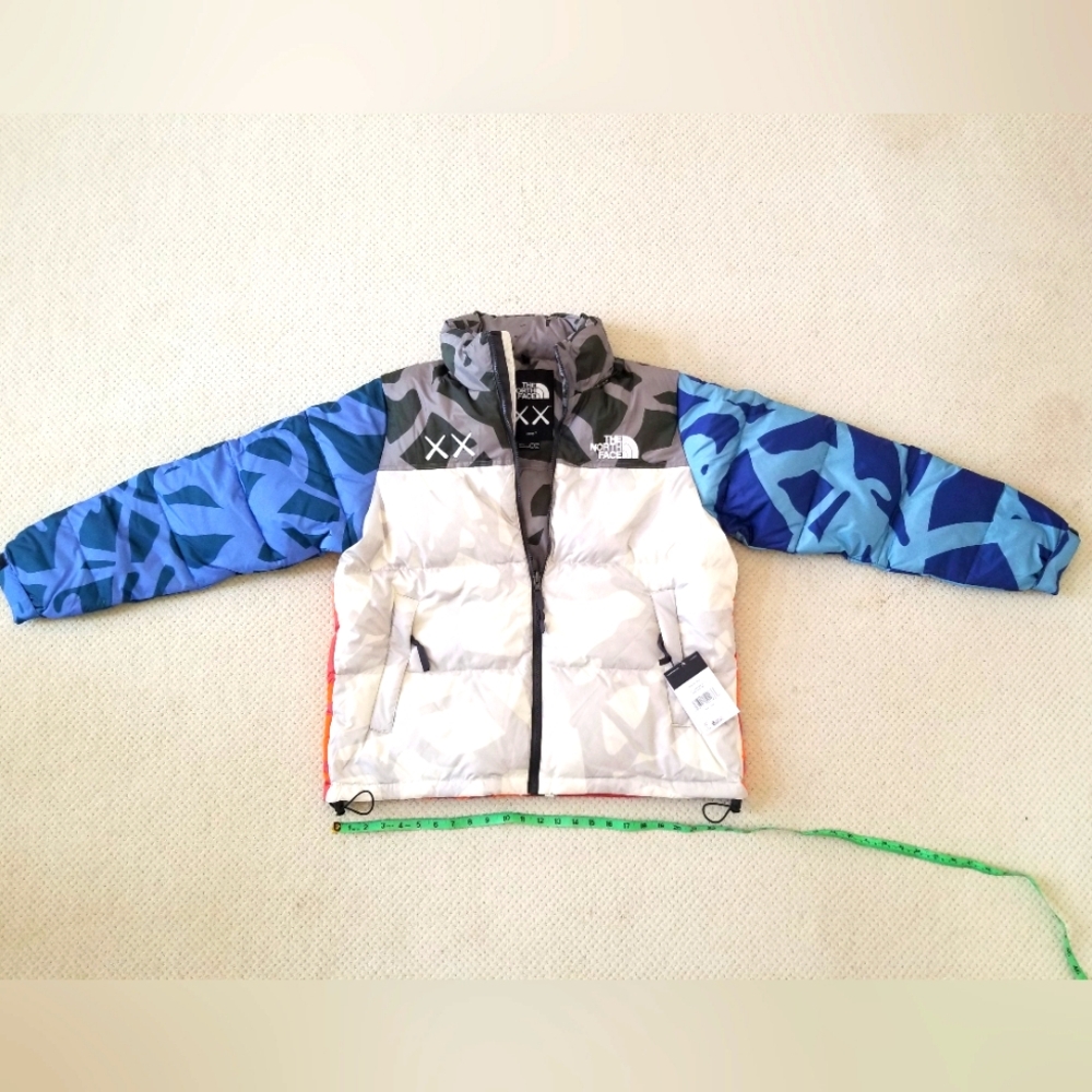 NWT THE NORTH FACE X Kaws 1996 Nuptse 700 Jacket 'Grey'